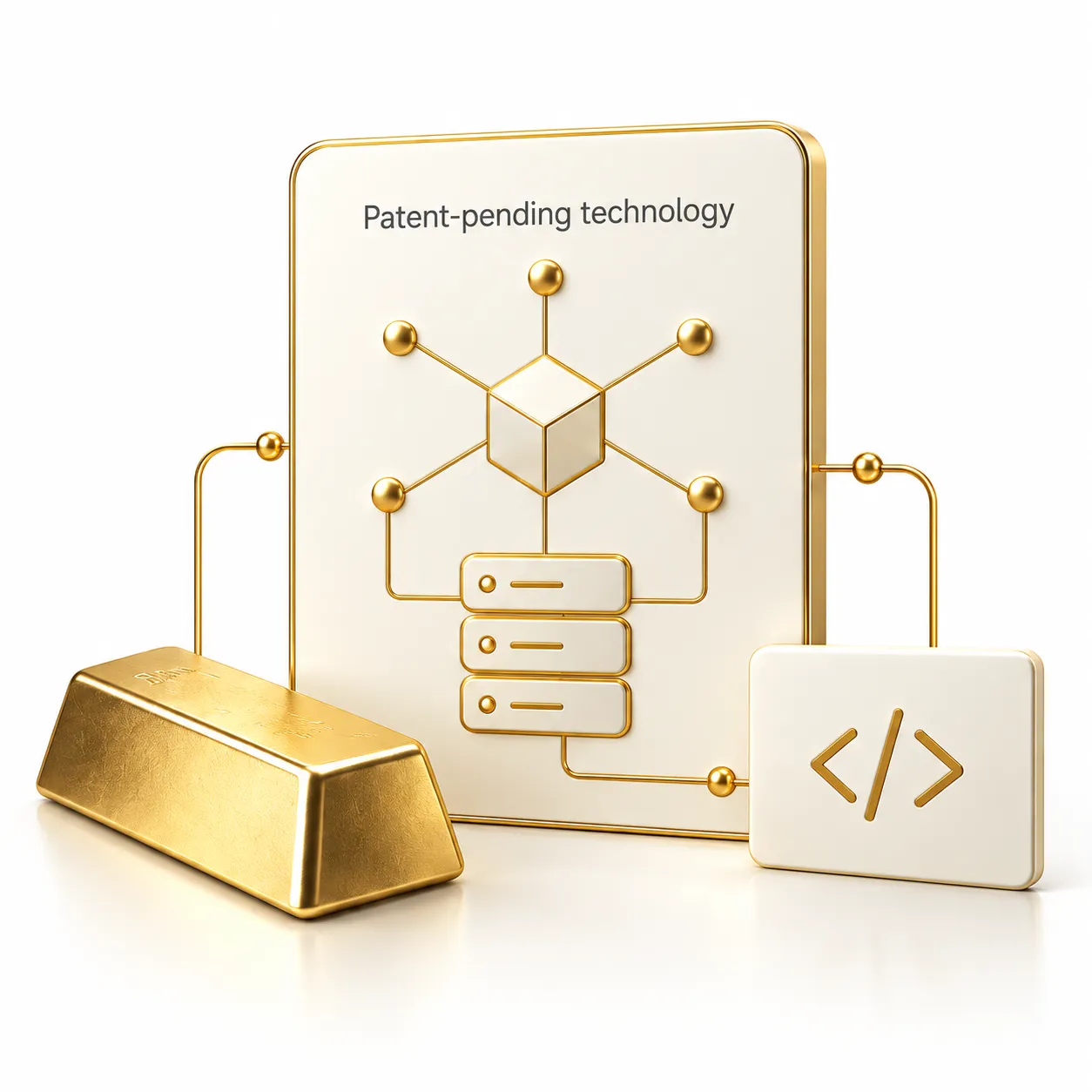 Patent-pending gold technology connecting digital records and enterprise code