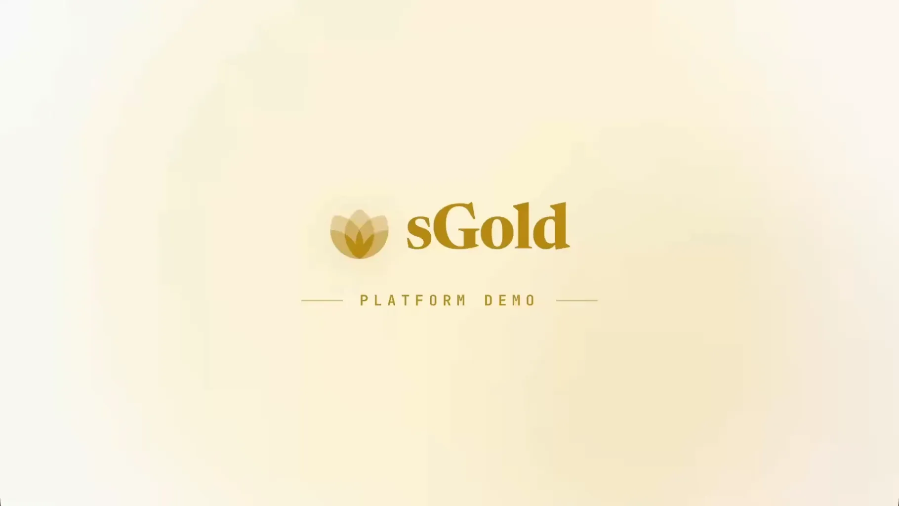 Preview of the sGold platform video thumbnail